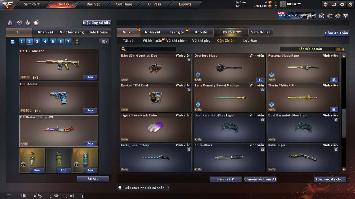 shop acc cf uy tin gia re